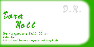 dora moll business card